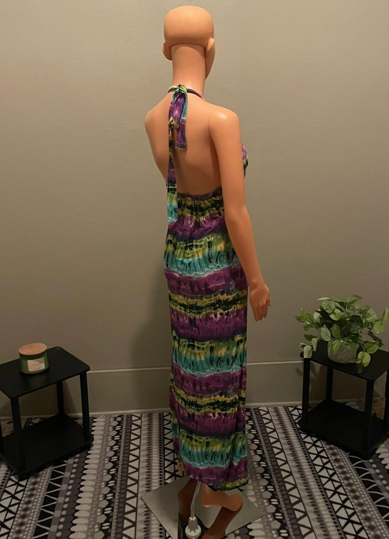 Medium Summer Groove Halter Dress