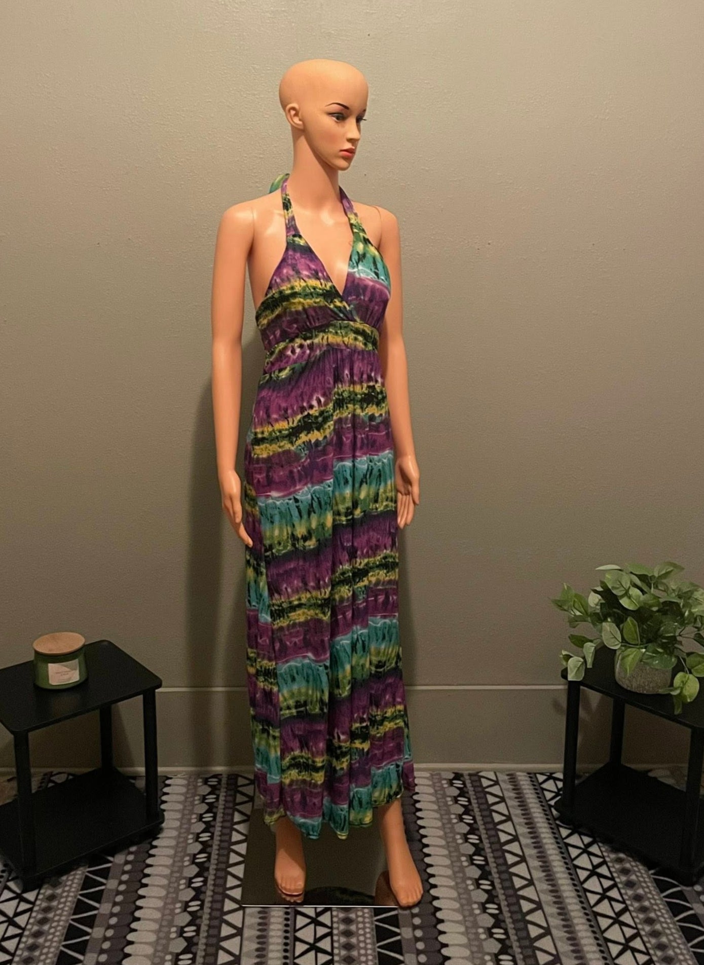 Medium Summer Groove Halter Dress