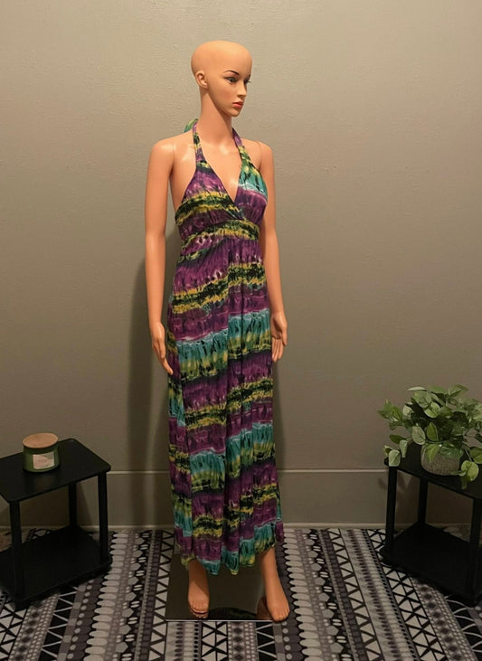 Medium Summer Groove Halter Dress