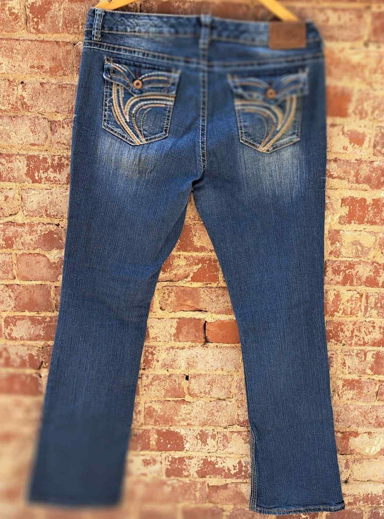 Size 15/16 Ariya Hot Mess Distressed Denim